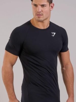 Compression shirt gym shark